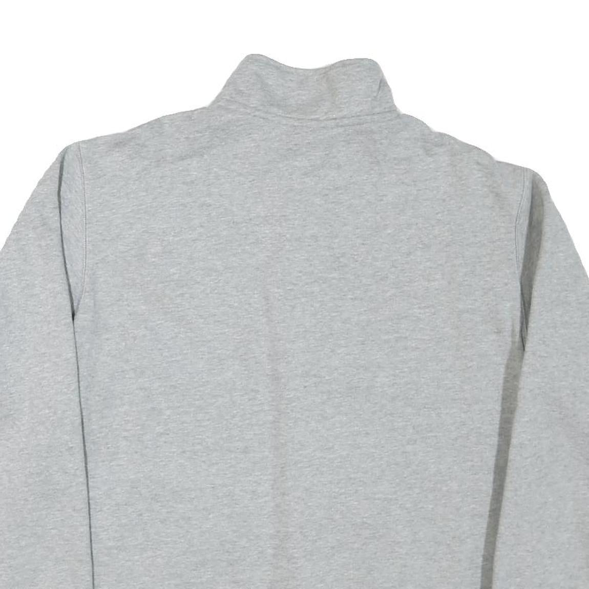 NIKE Mens Grey San Diego State Baseball 1/4 Zip Sweatshirt L Cotton Blend Casual