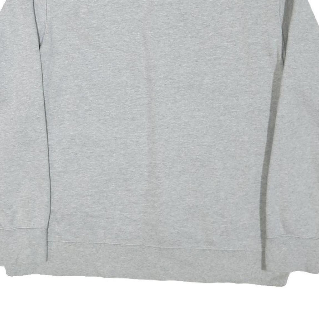 NIKE Mens Grey San Diego State Baseball 1/4 Zip Sweatshirt L Cotton Blend Casual