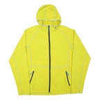 MAMMUT Mens Yellow Hooded Jacket M Polyester Blend Plain Zip Outdoor Activewear