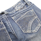 HYDRAULIC Womens Slim Blue Denim Slim Jeans W26 L32 Stylish Stretch Cotton Blend