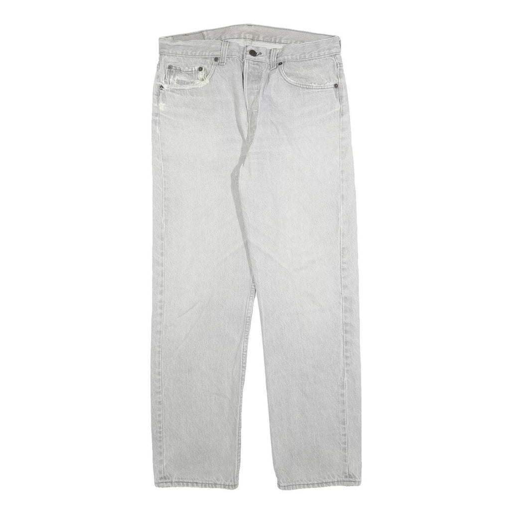 LEVI'S 501 Mens Jeans Regular Straight Denim Light W34 L30 Classic Button Fly