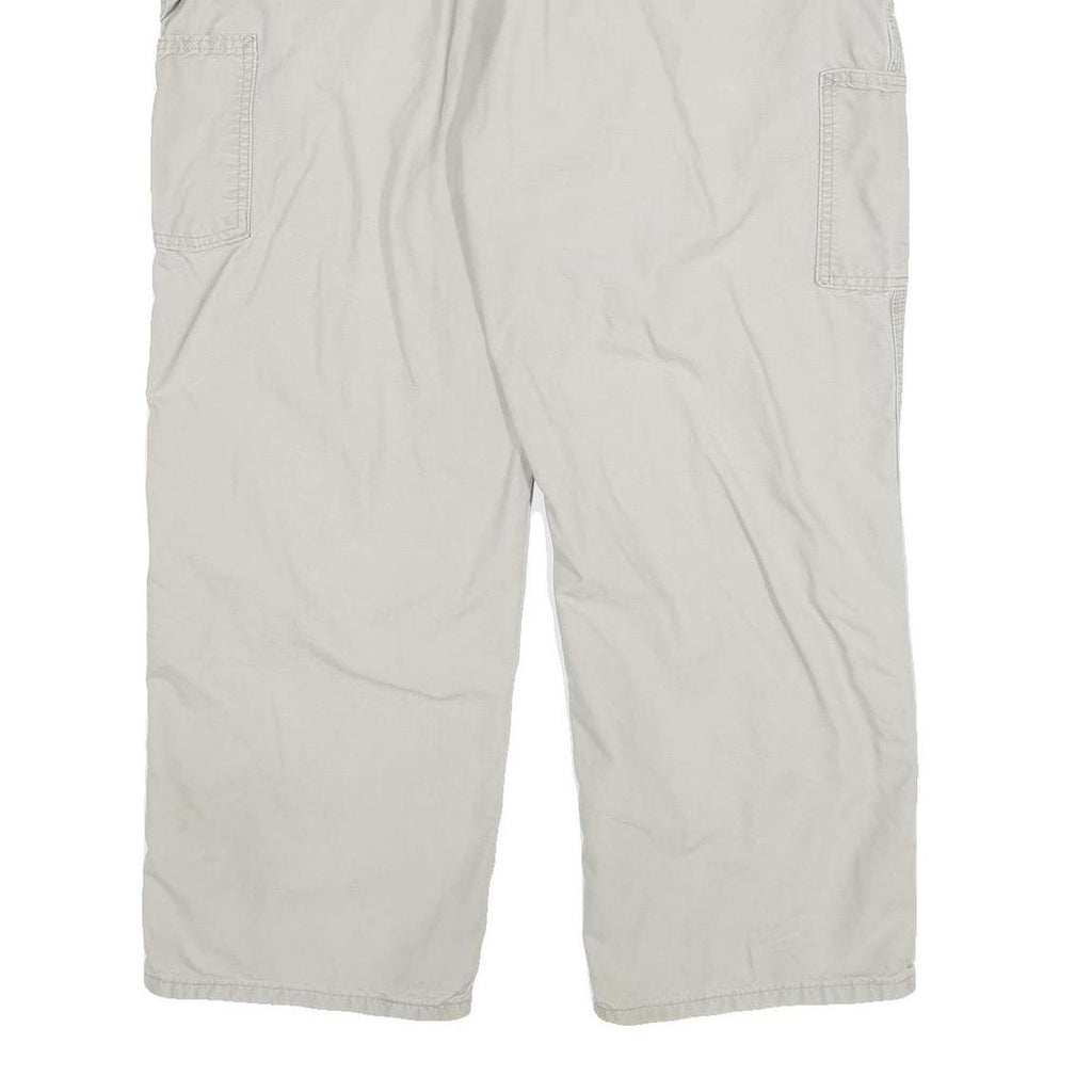 CARHARTT Mens Cotton Blend Relaxed W34 L28 Workwear Cargo Trousers Beige