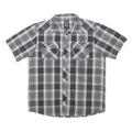 THE NORTH FACE Mens Grey Check Shirt M Short Sleeve Button Outdoor Workwear