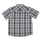 THE NORTH FACE Mens Grey Check Shirt M Short Sleeve Button Outdoor Workwear