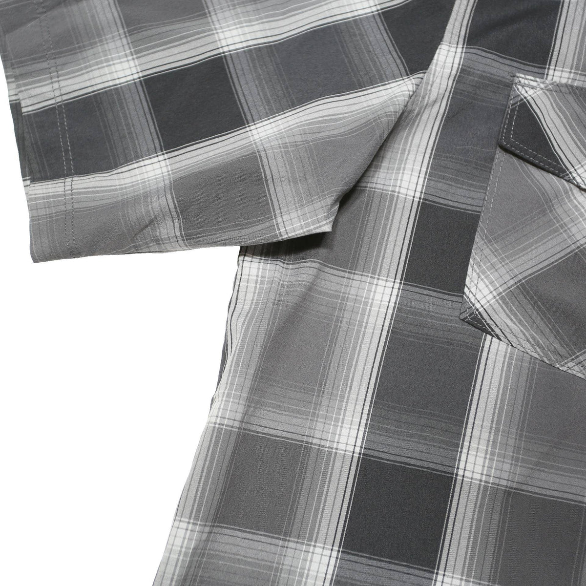 THE NORTH FACE Mens Grey Check Shirt M Short Sleeve Button Outdoor Workwear