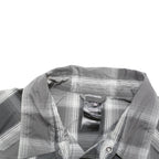 THE NORTH FACE Mens Grey Check Shirt M Short Sleeve Button Outdoor Workwear