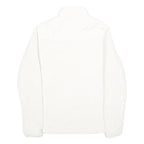 CHAMPION Womens White Zip Jacket M Polyester Plain Casual Outdoor Warm