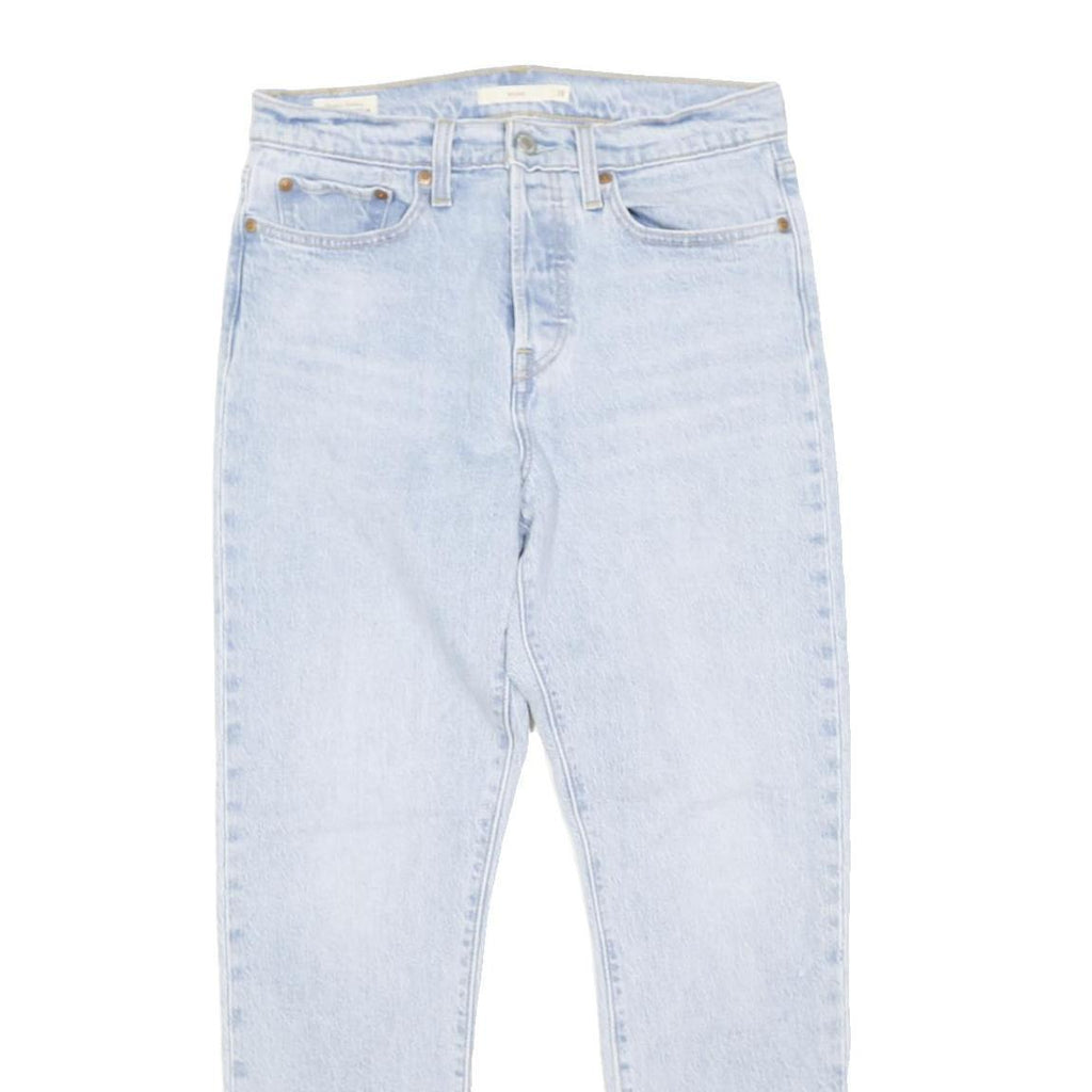 LEVI'S 528 Womens Jeans Blue Regular Slim Denim Light W28 L37 Classic Fit Button