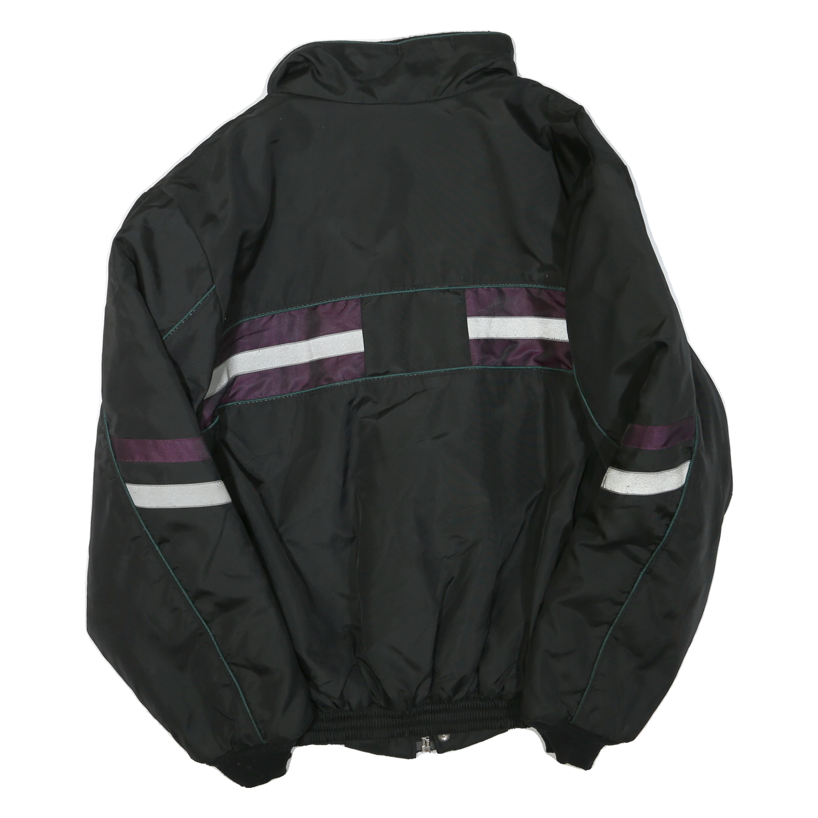 ARTIK Mens Black & Purple Zip Polyester Blend Outdoor Jacket XL
