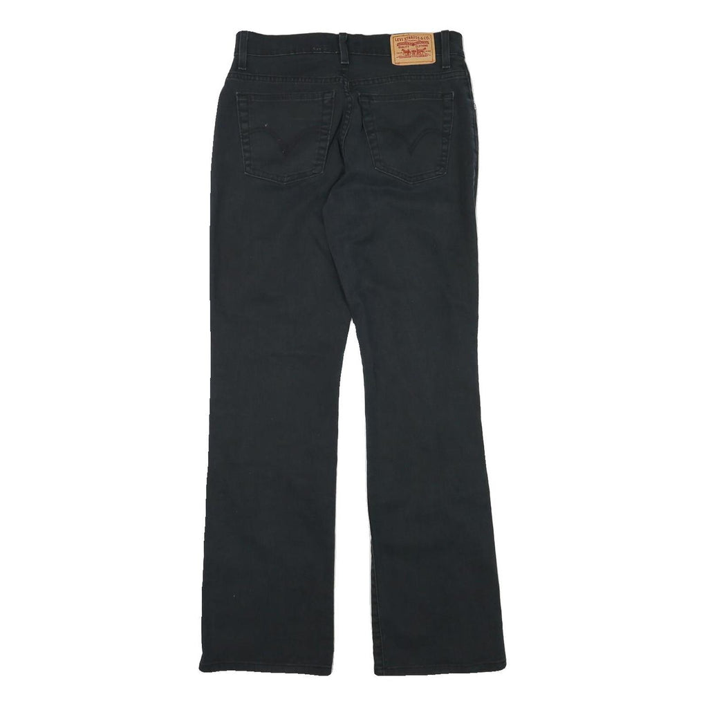 LEVI'S Womens Black Regular Straight Denim Jeans W30 L32 Comfortable Stylish