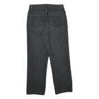 LL BEAN Womens Classic Black Denim Jeans W30 L30 Zip Cotton Casual