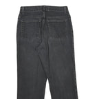 LL BEAN Womens Classic Black Denim Jeans W30 L30 Zip Cotton Casual