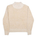 FALLS CREEK Womens Beige Plain Pullover Jumper Crew Neck Basic Knit M