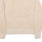 FALLS CREEK Womens Beige Plain Pullover Jumper Crew Neck Basic Knit M