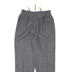 C&A Womens Wool Grey Relaxed Tapered Trousers W27 L27 Classic Zip Closure