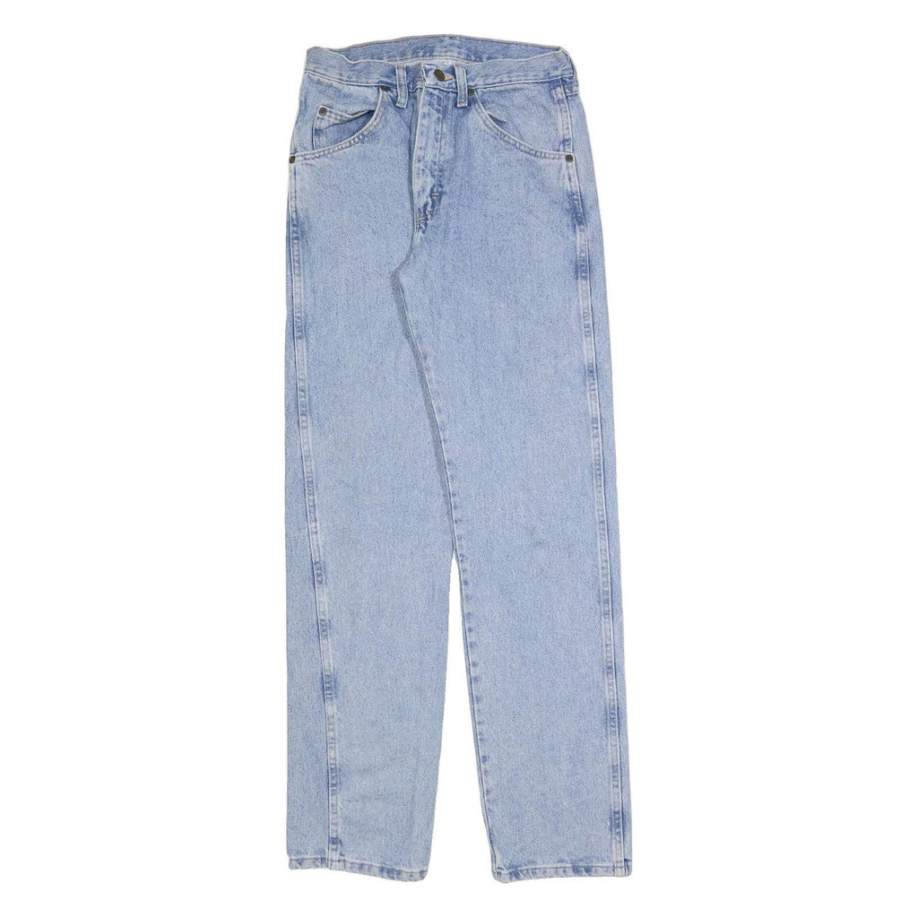 WRANGLER Mens Regular Light Blue Denim Jeans W29 L32 Classic Fit Zip Closure