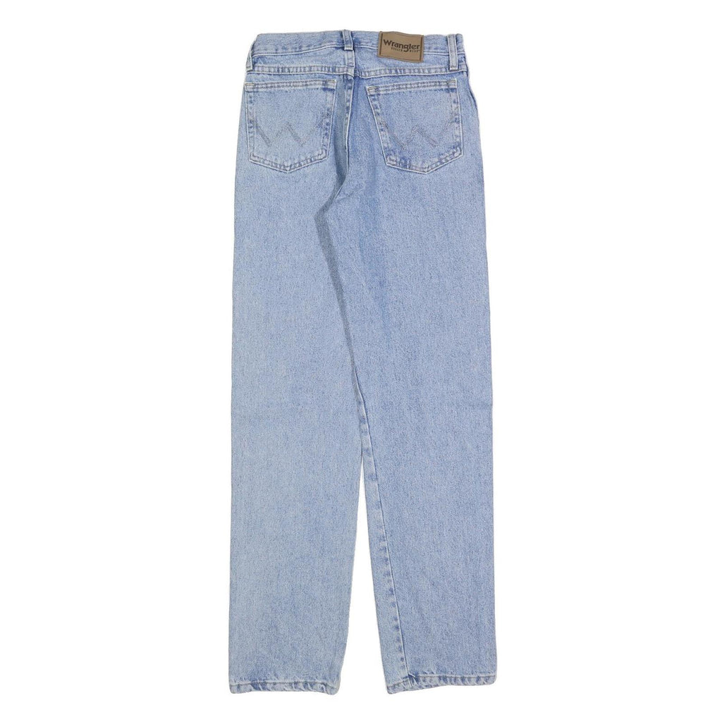 WRANGLER Mens Regular Light Blue Denim Jeans W29 L32 Classic Fit Zip Closure