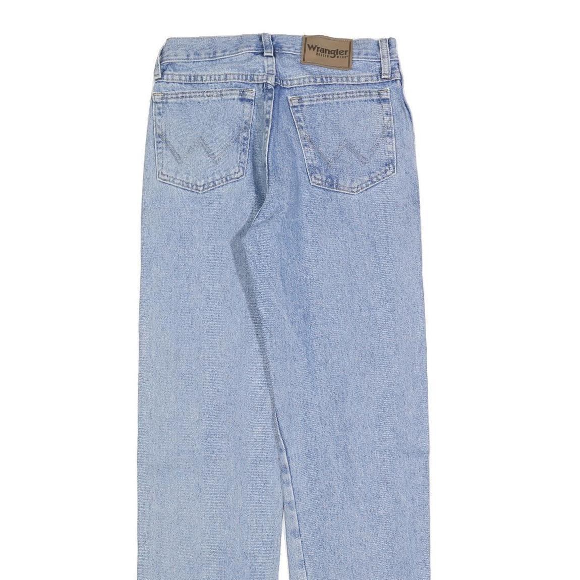 WRANGLER Mens Regular Light Blue Denim Jeans W29 L32 Classic Fit Zip Closure