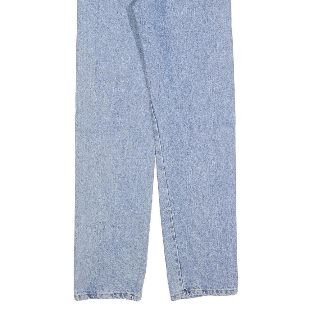 WRANGLER Mens Regular Light Blue Denim Jeans W29 L32 Classic Fit Zip Closure