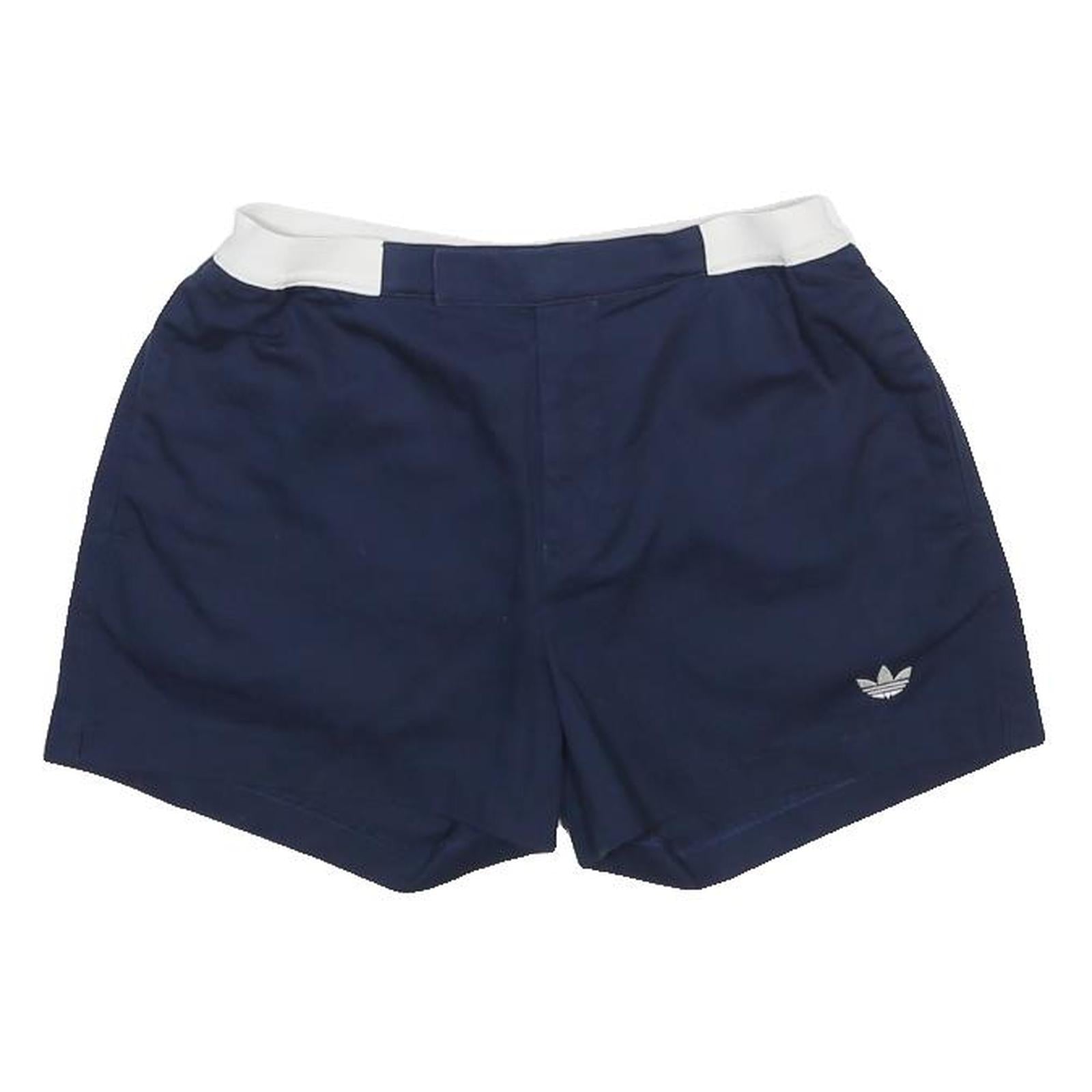 ADIDAS Womens Shorts Navy Blue Casual Plain S W26 Cotton Comfort