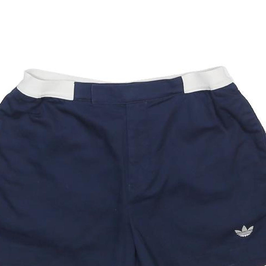 ADIDAS Womens Shorts Navy Blue Casual Plain S W26 Cotton Comfort