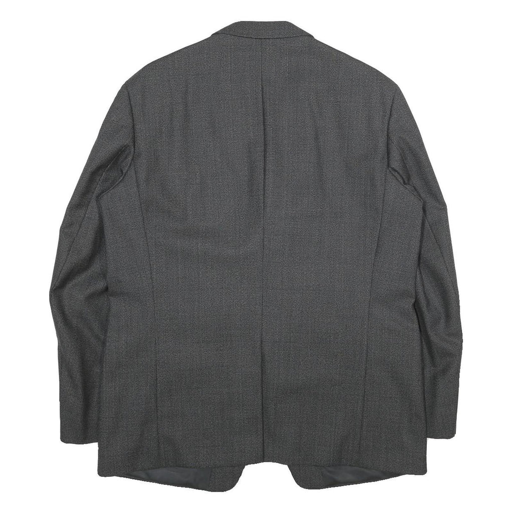 VISCOUNT Mens Grey Wool Classic Button Jacket L Woven Tailored Formal