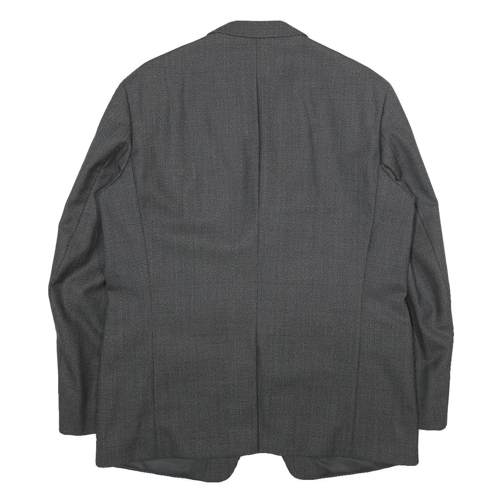 VISCOUNT Mens Grey Wool Classic Button Jacket L Woven Tailored Formal