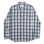 CARHARTT Mens Blue & White Check Shirt M Casual Cotton Long Sleeve Button Shirt