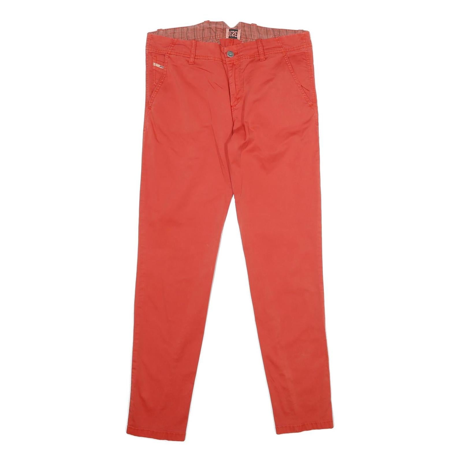 DIESEL Womens Cotton Blend Coral Slim Skinny Trousers W29 L30 Stylish Comfort