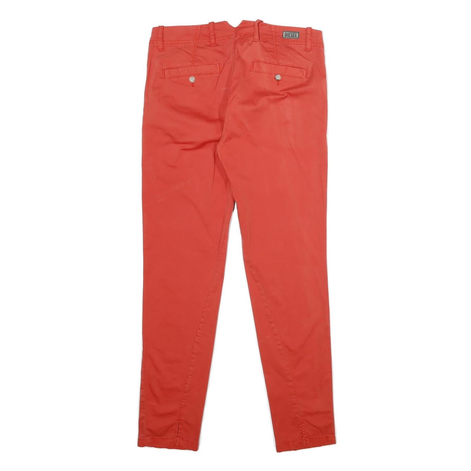 DIESEL Womens Cotton Blend Coral Slim Skinny Trousers W29 L30 Stylish Comfort