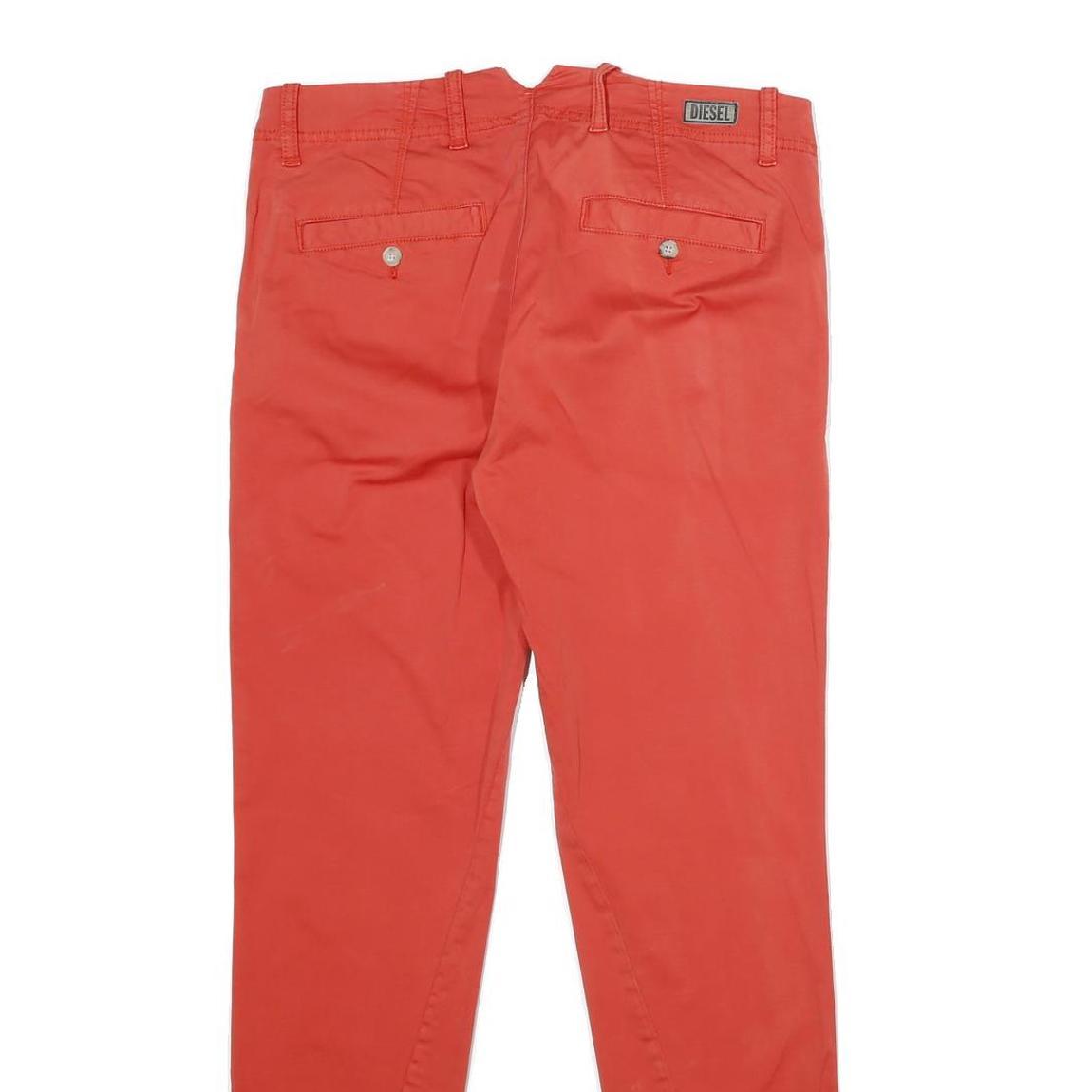 DIESEL Womens Cotton Blend Coral Slim Skinny Trousers W29 L30 Stylish Comfort