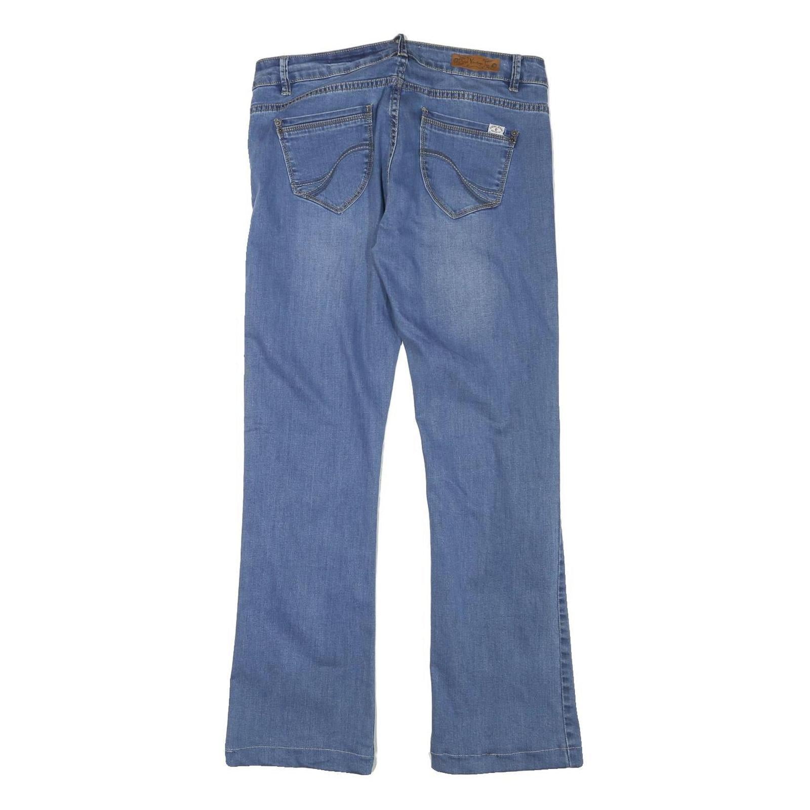 DIESEL Womens Regular Fit Blue Denim Jeans Zip W32 L30 Casual Cotton Blend