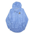 NIKE Mens Blue Light Blue Patch Fit Academy Jacket S Polyester Zip Hoodie Sports