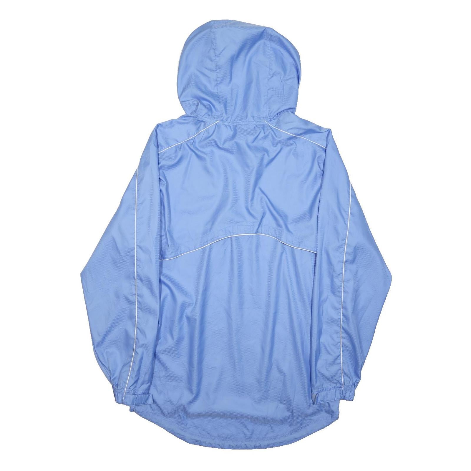 NIKE Mens Blue Light Blue Patch Fit Academy Jacket S Polyester Zip Hoodie Sports