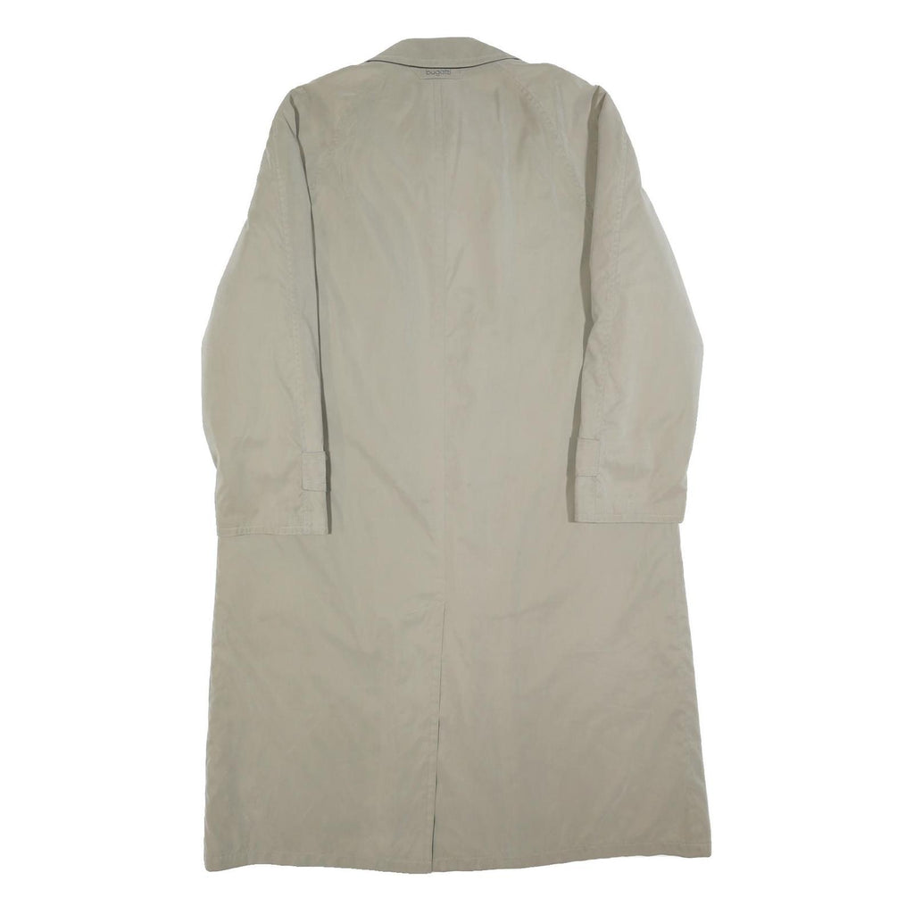 BUGATTI Mens Beige Cotton Blend Classic Button Jacket L Plain Stylish Formal