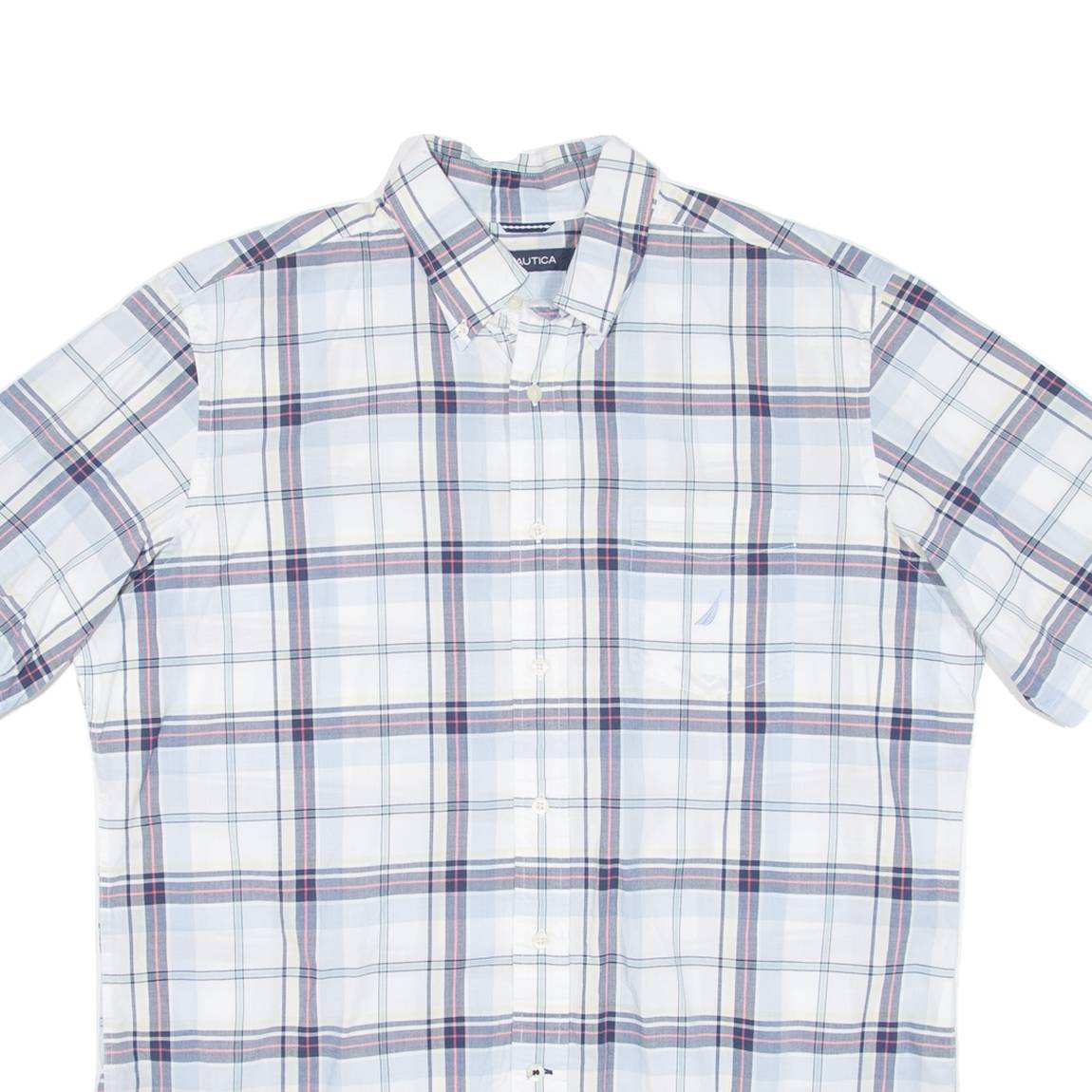 NAUTICA Mens Shirt Blue Check L