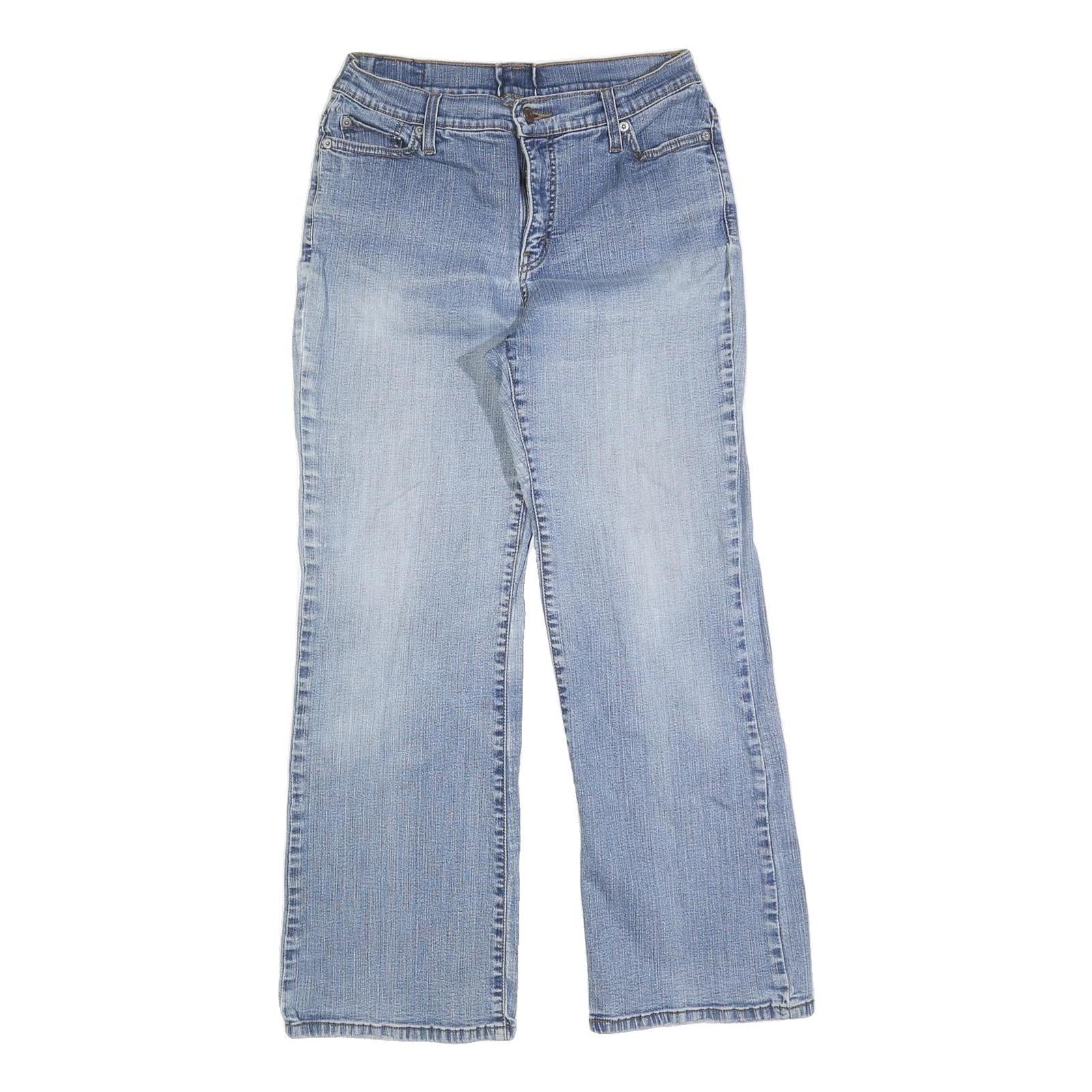 LEVI'S Womens Regular Light Blue Denim Straight Jeans W27 L28 Classic Fit Cotton