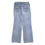 LEVI'S Womens Regular Light Blue Denim Straight Jeans W27 L28 Classic Fit Cotton