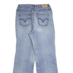 LEVI'S Womens Regular Light Blue Denim Straight Jeans W27 L28 Classic Fit Cotton