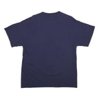 DISNEY Mens Navy Blue Mickey Mouse T-Shirt L Short Sleeve Crew Neck Cartoon