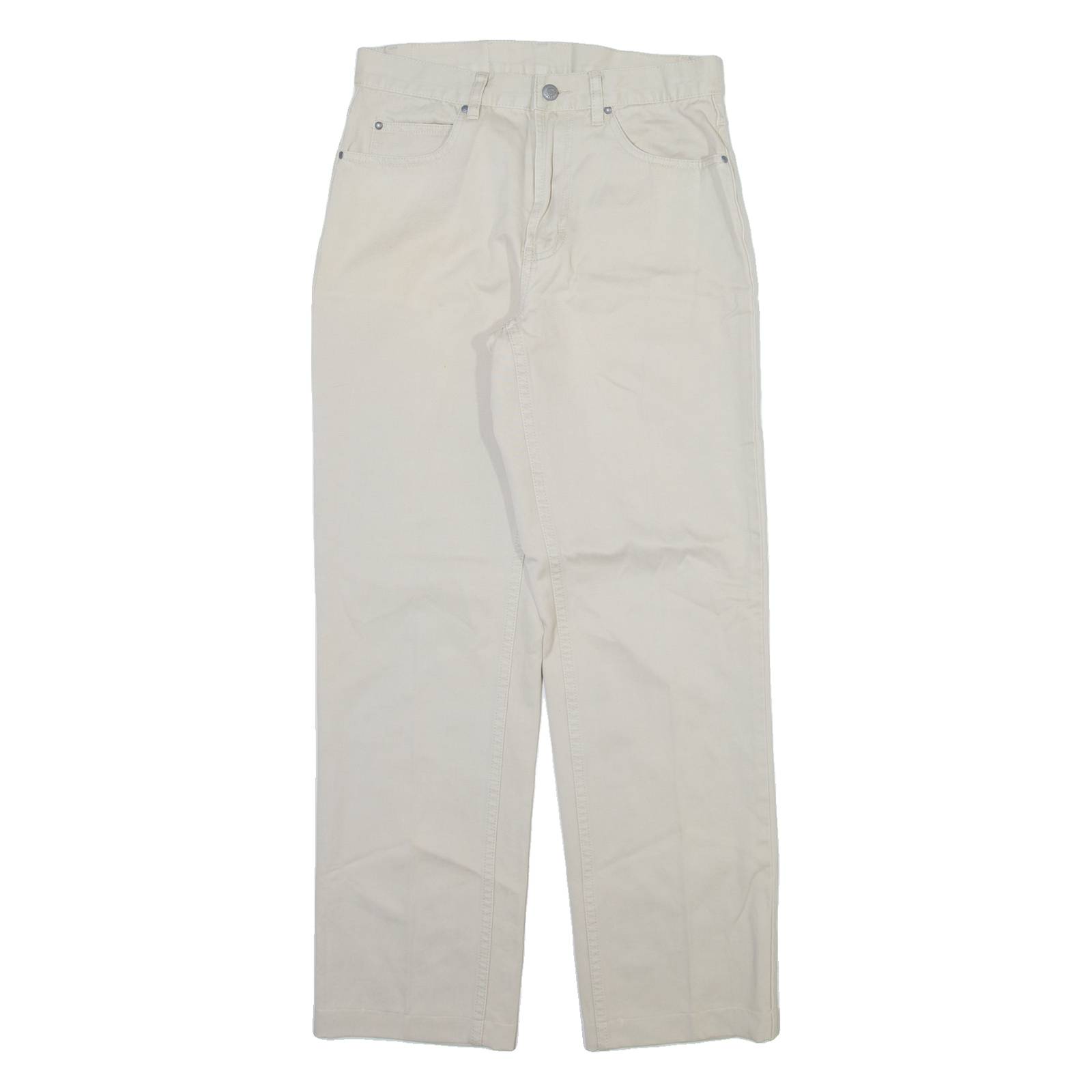 TEDDY'S Mens Trousers Beige Regular Straight W29 L30