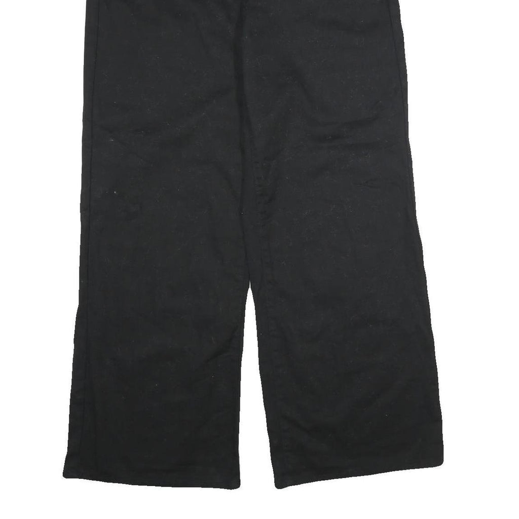 DICKIES Mens Cotton Black Regular Straight Trousers W30 L32 Workwear Zip Closure