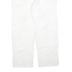DICKIES Mens Relaxed White Cotton Blend Jeans W36 L30 Workwear Utility Zip