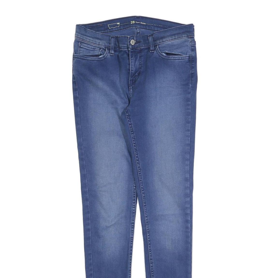 LEVI'S Womens Jeans Blue Slim Skinny Denim Medium W28 L32 Classic Zip Cotton