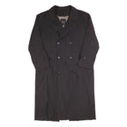 NEWPORT HARBOR Mens Black Classic Jacket L Polyester Button Plain Long Sleeve