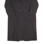 NEWPORT HARBOR Mens Black Classic Jacket L Polyester Button Plain Long Sleeve