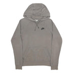 NIKE Mens Grey Hoodie XS Cotton Blend Pullover Sweatshirt