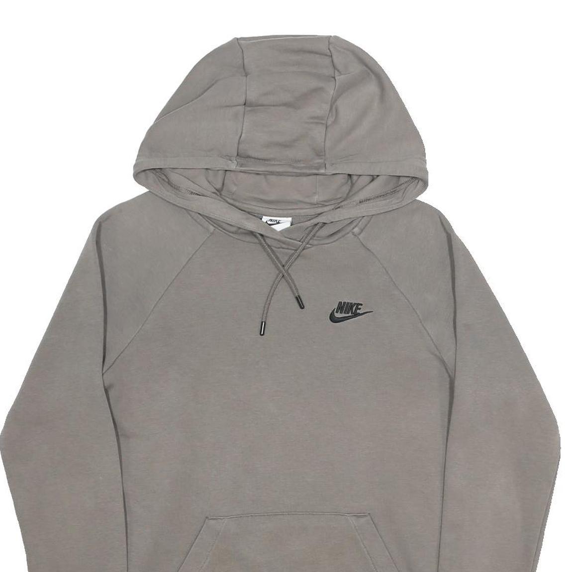 NIKE Mens Grey Hoodie XS Cotton Blend Pullover Sweatshirt