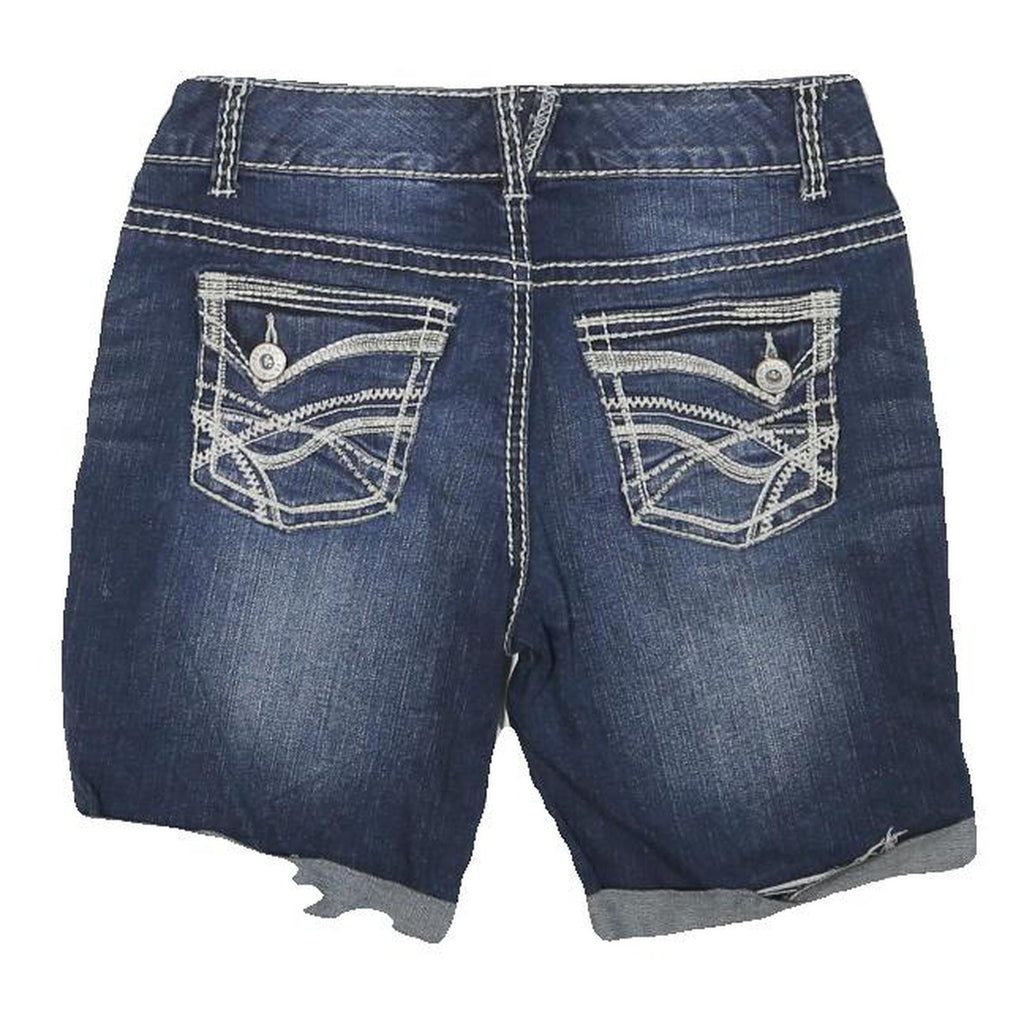 MAURICES Womens Shorts Blue Denim Casual M W28 Classic Cotton Blend