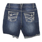 MAURICES Womens Shorts Blue Denim Casual M W28 Classic Cotton Blend
